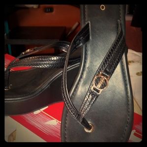 Aldo wedge slip on sandal